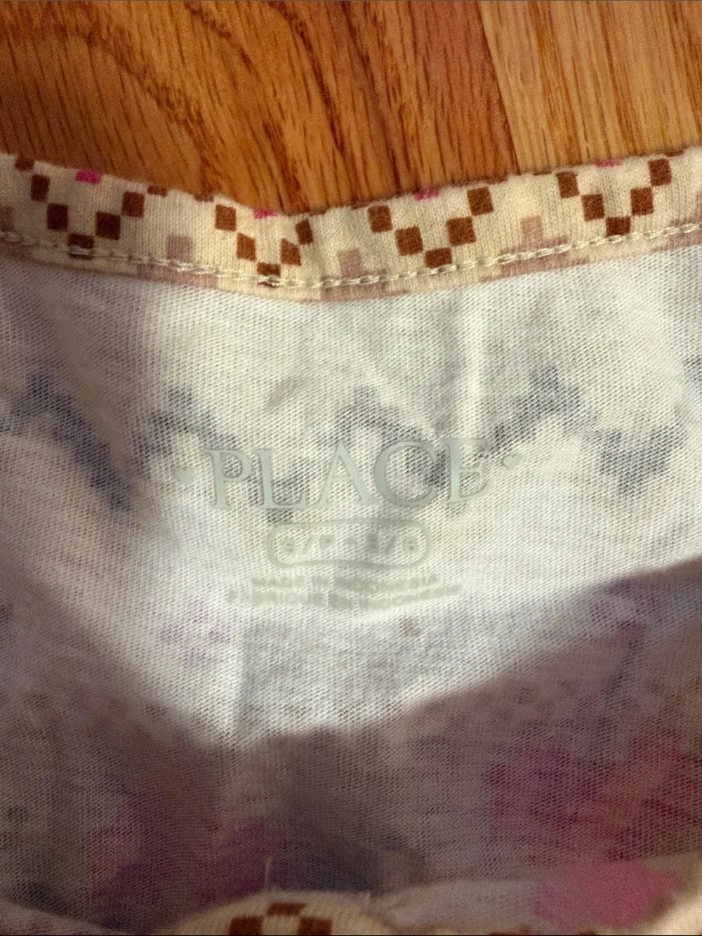 The Children's Place Beige and Pink Fair Isle Heart Sweater Top